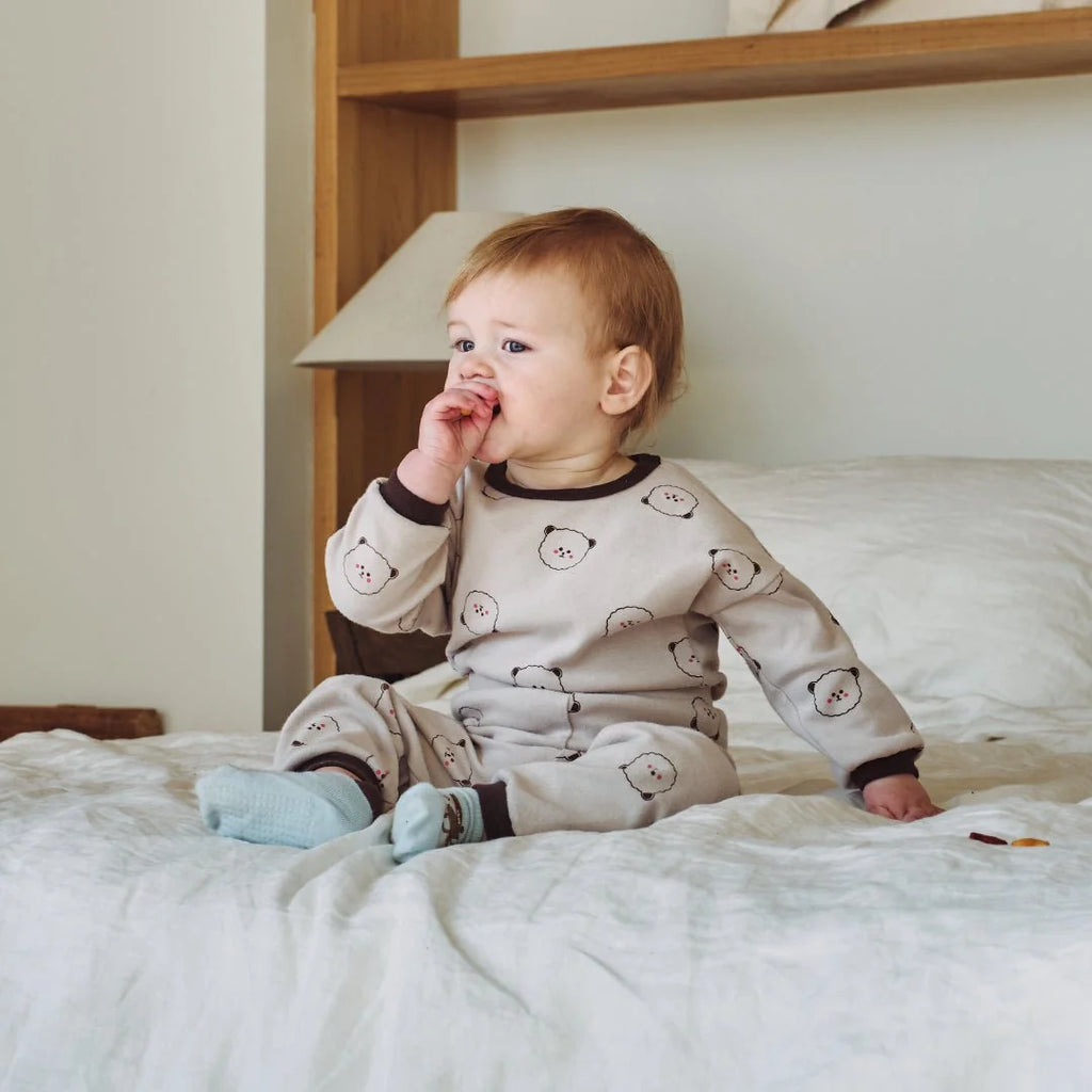 BabyRabbit Teddy BaeBae Long Sleeve Relaxed — Toddler Cotton Pajamas & Loungewear Set (12M–5T)
