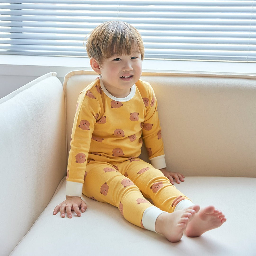 BabyRabbit Teddy Bear Long Sleeve — Toddler Cotton Pajamas & Loungewear Set (12M–5T)