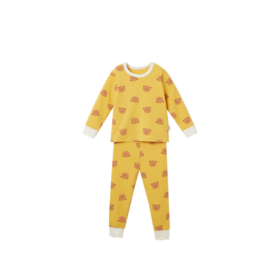 BabyRabbit Teddy Bear Long Sleeve — Toddler Cotton Pajamas & Loungewear Set (12M–5T)