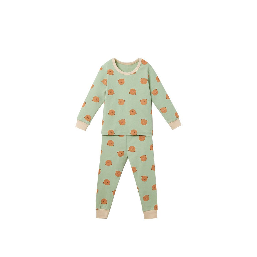 BabyRabbit Teddy Bear Long Sleeve — Toddler Cotton Pajamas & Loungewear Set (12M–5T)