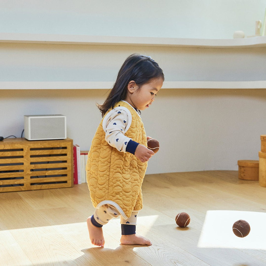 BabyRabbit Teddy Bear Quilted Vest — Toddler Quilted Vest / Sleep Sack (12M–5T)