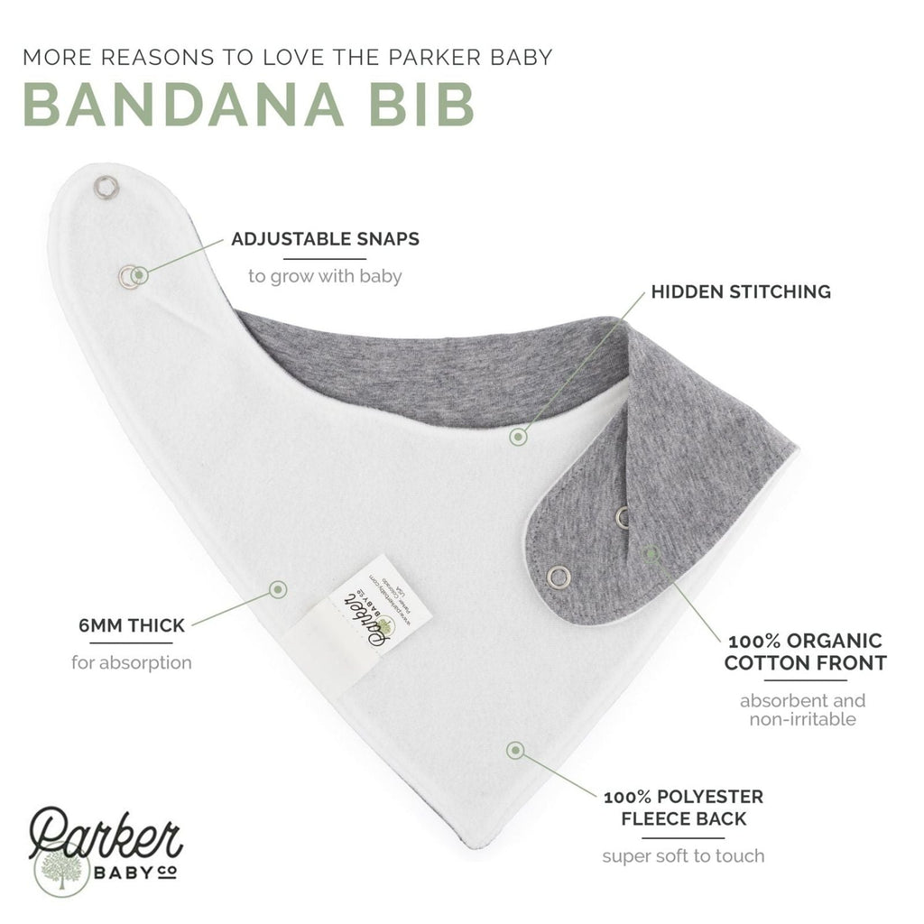 Set de baberos tipo bandana (paquete de 8)