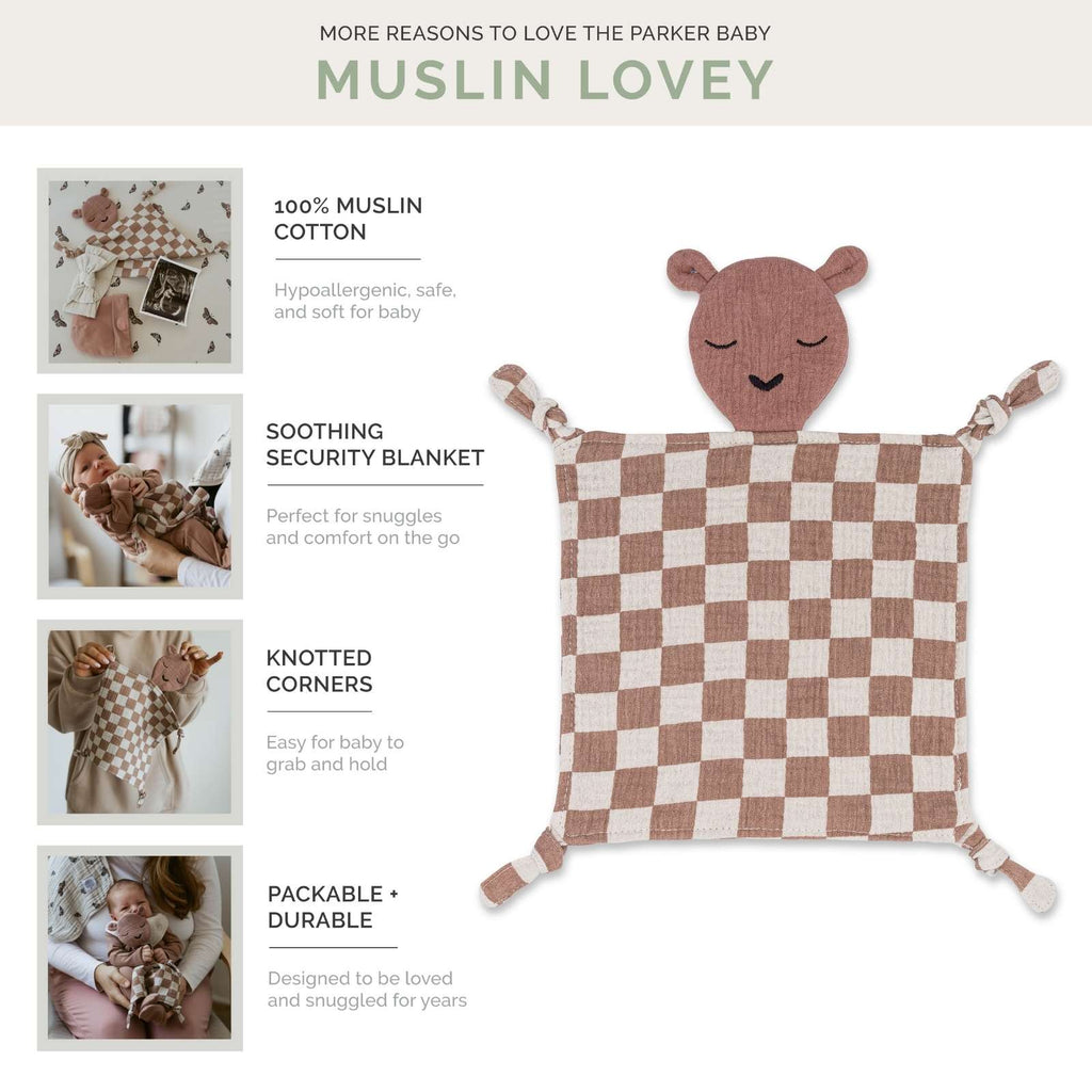 Doudou de muselina 100% - Cuadros Rosewood