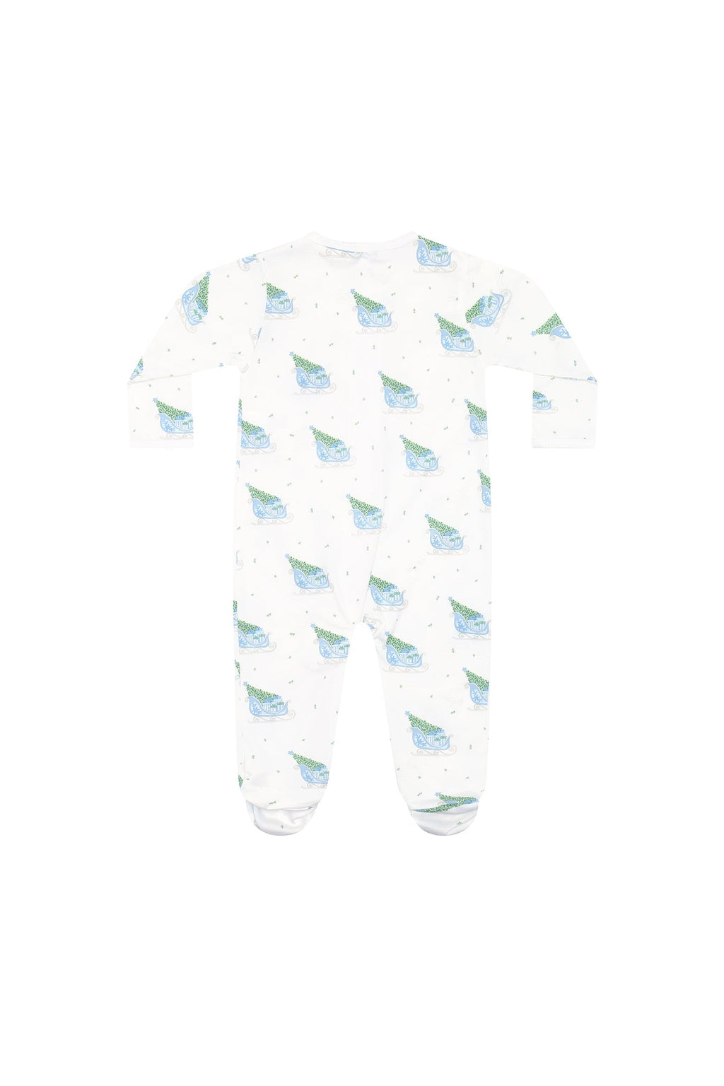 Merry Sleighs Zipper Footie
