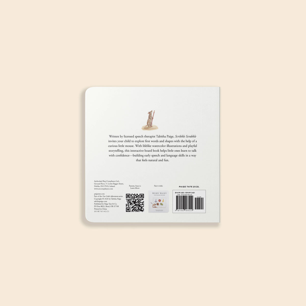 Scribble Scrabble: Un libro de cartón con las primeras palabras