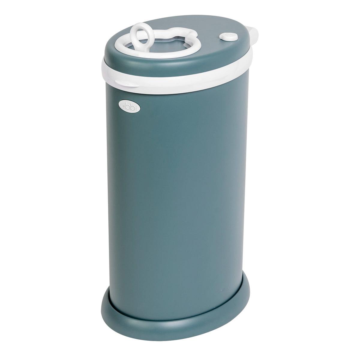 Ubbi Steel Diaper Pail — Odor-Locking Stainless Steel with Rubber Seal, Uses Any Standard Trash Bag