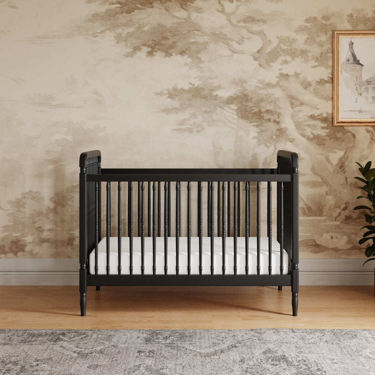 Liberty 3-in-1 Convertible Spindle Crib with Toddler Bed Conversion Kit