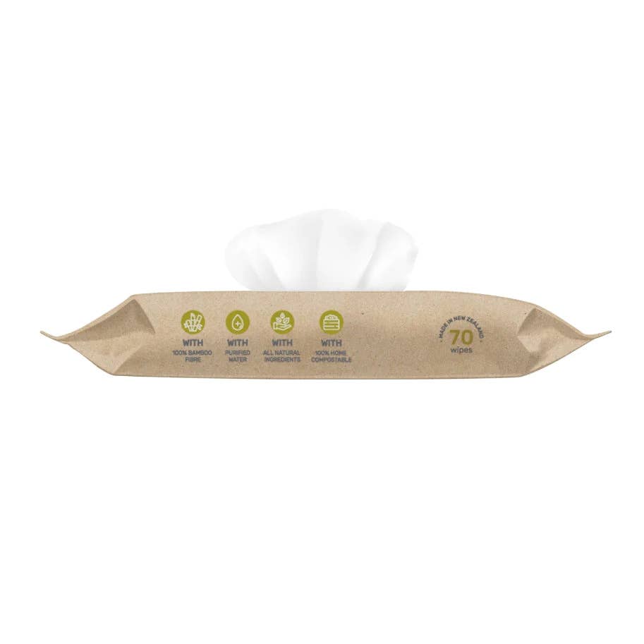 Kiwifruit Extract Baby Wipes, Natural Bamboo 70 Count
