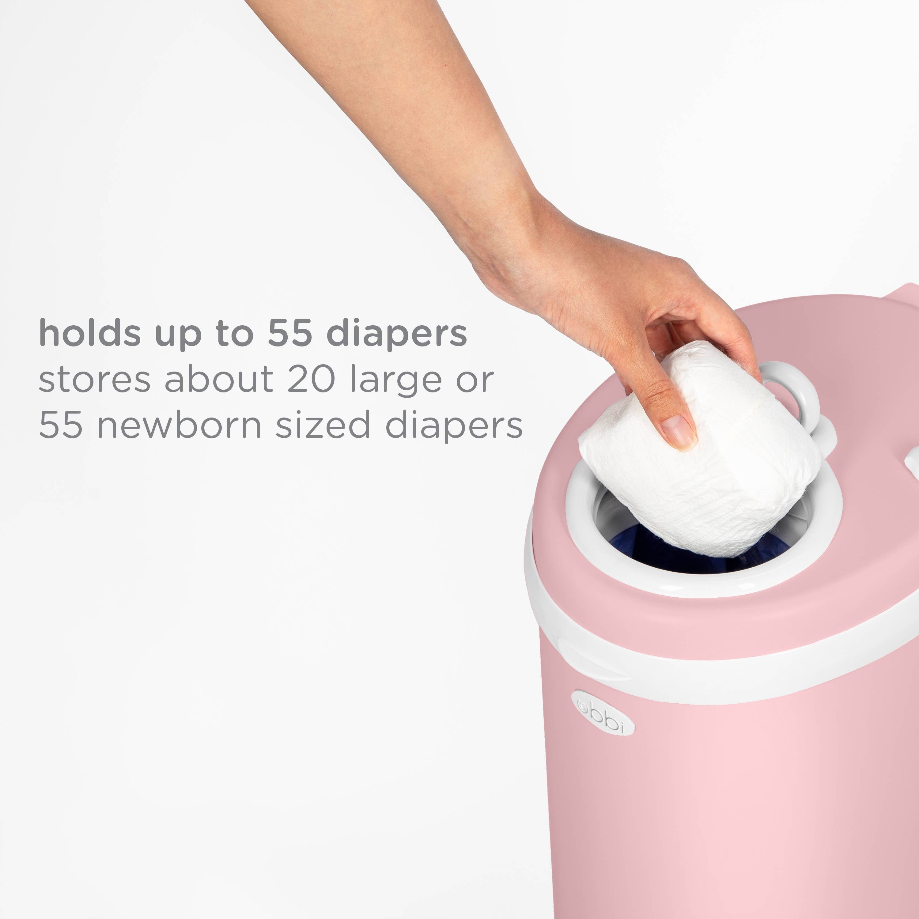 Matte Fig Blossom Diaper Pail