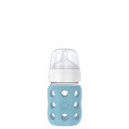 8oz Glass Baby Bottle Stage 2 Nipple, Stopper, Cap