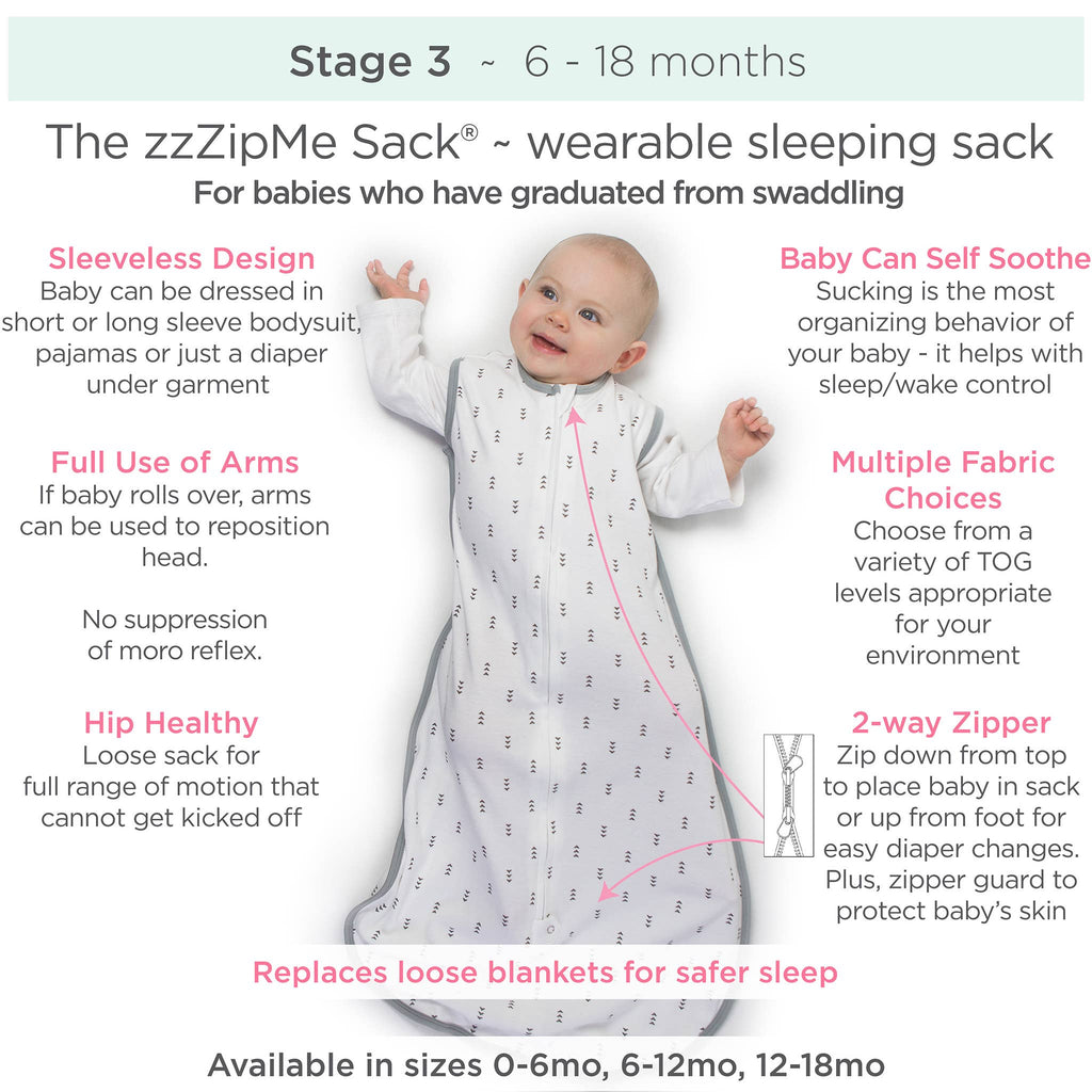 Soft Fleece zzZipMe Sack, 2-Way Zipper, Hedgehog, Black