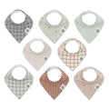 Set de baberos tipo bandana (paquete de 8)