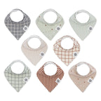 Set de baberos tipo bandana (paquete de 8)