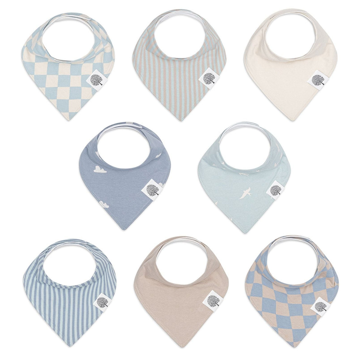 Bandana Bib Set (8 Pack)