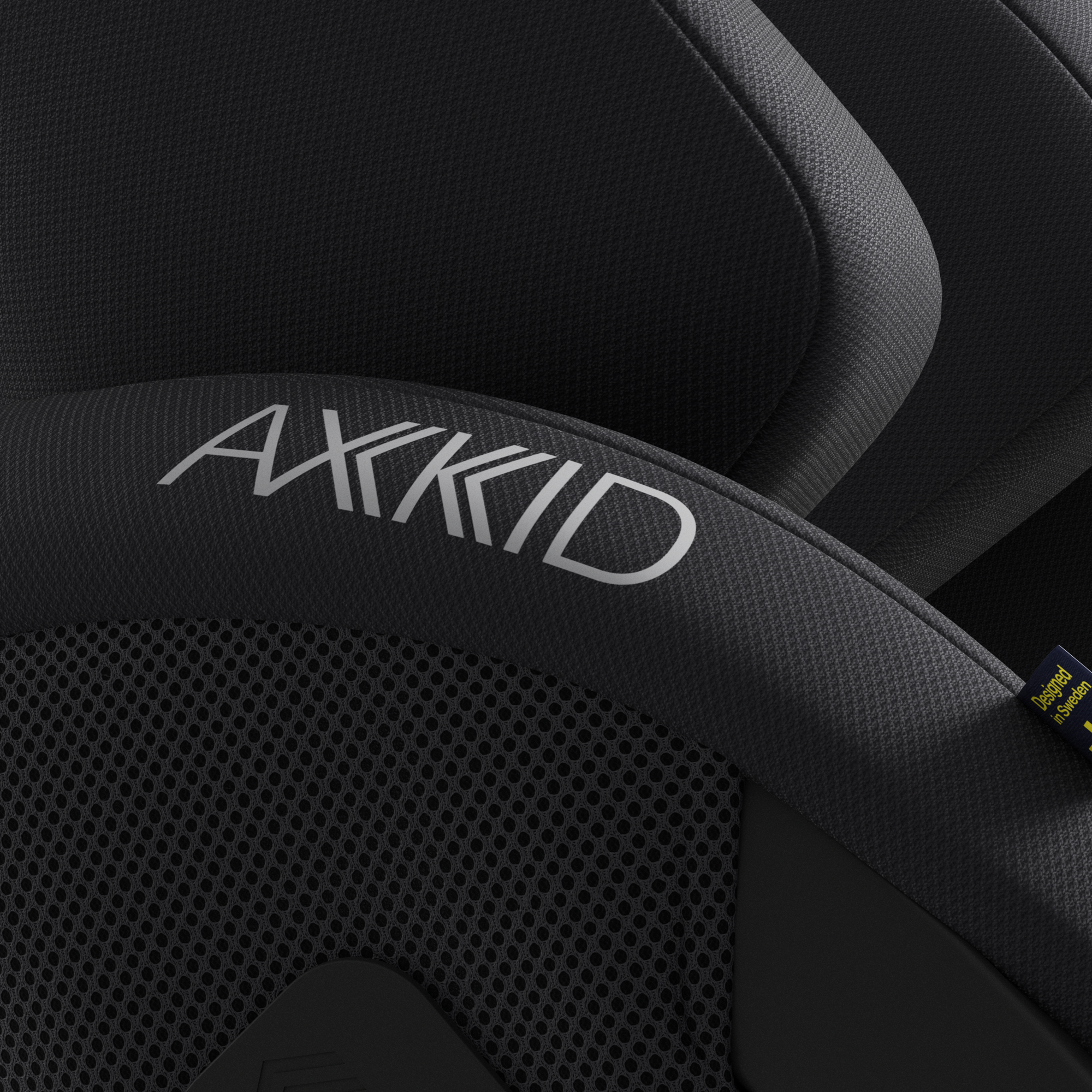 Axkid ONE 3 in Coastal Storm Black, fabric detail