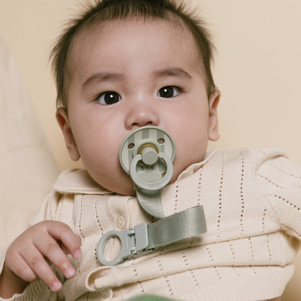 BIBS Colour Pacifier & Loop Clip Gift Set, Size 1