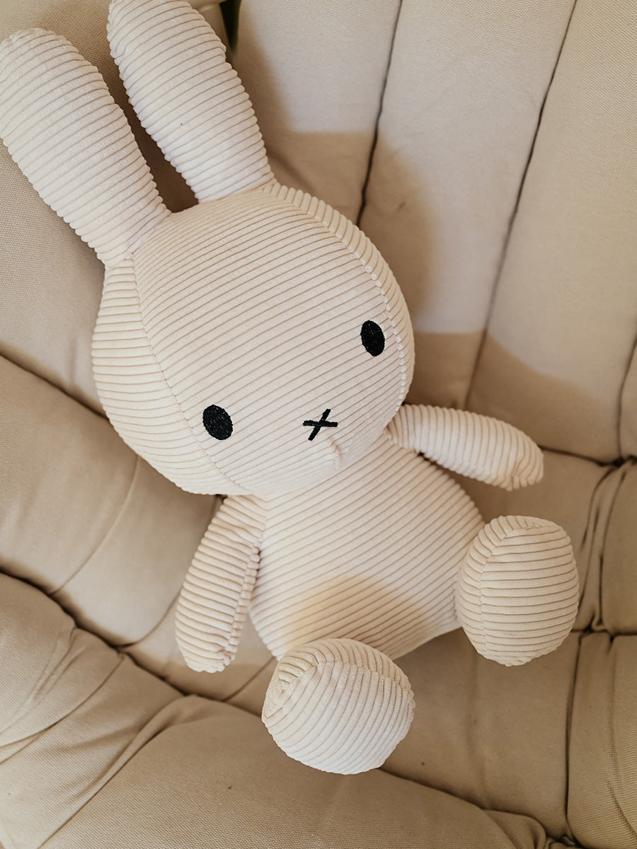 Miffy ECO Corduroy Plush - Offwhite, 27.5"