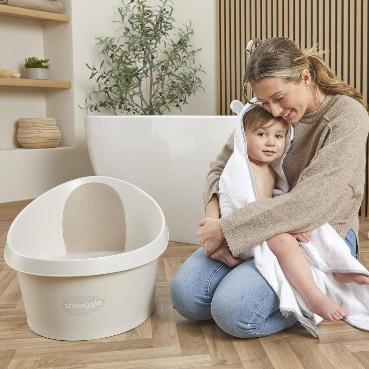 Bañera para niños pequeños Shnuggle