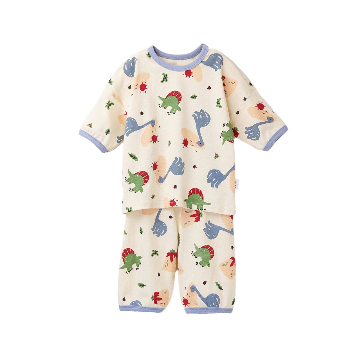BabyRabbit Big Dino 3/4 Sleeve — Toddler Cotton Pajamas & Loungewear Set (12M–5T)