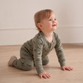 Organic 2-Way Zip Romper - Dinos