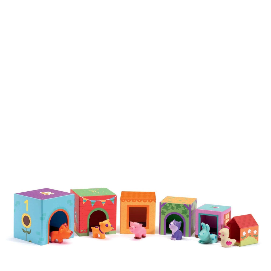 Topanifarm Nest and Stack Blocks + Animals