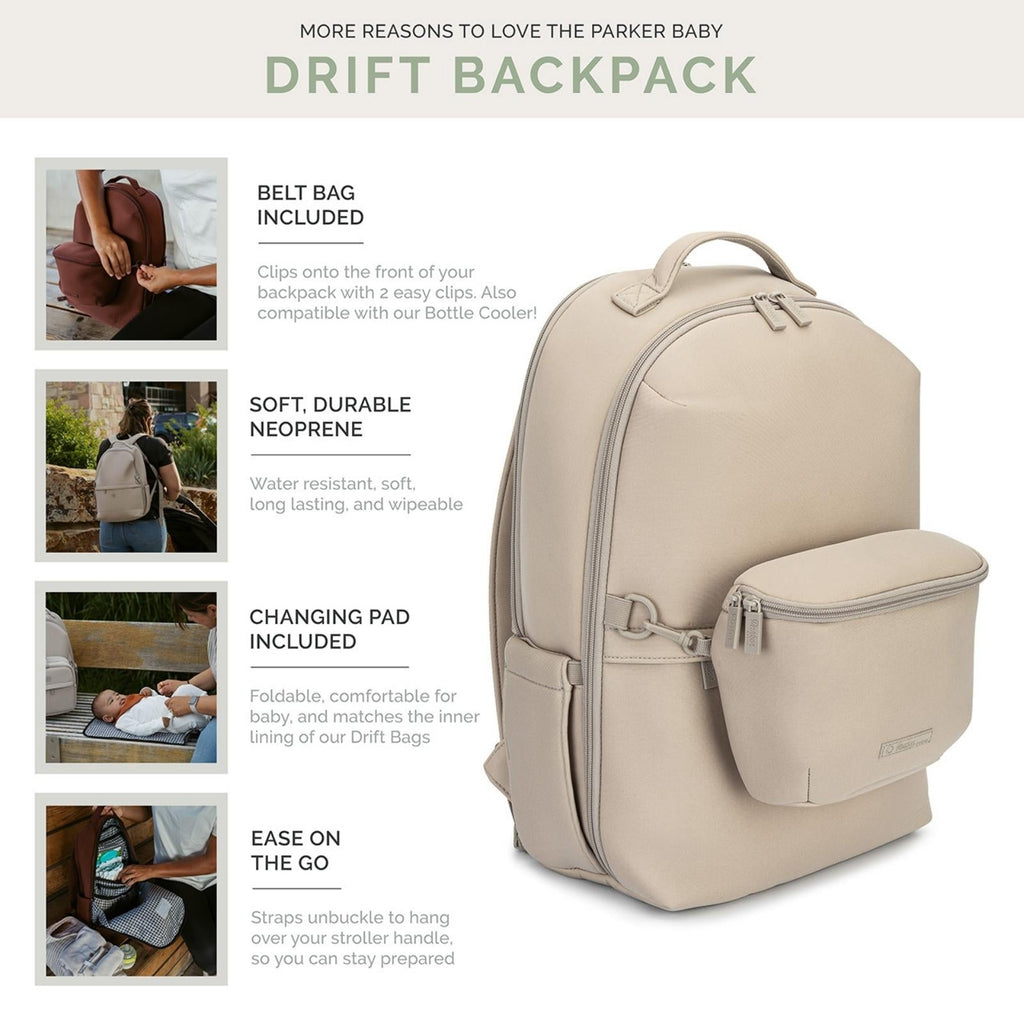 Mochila pañalera de neopreno Drift