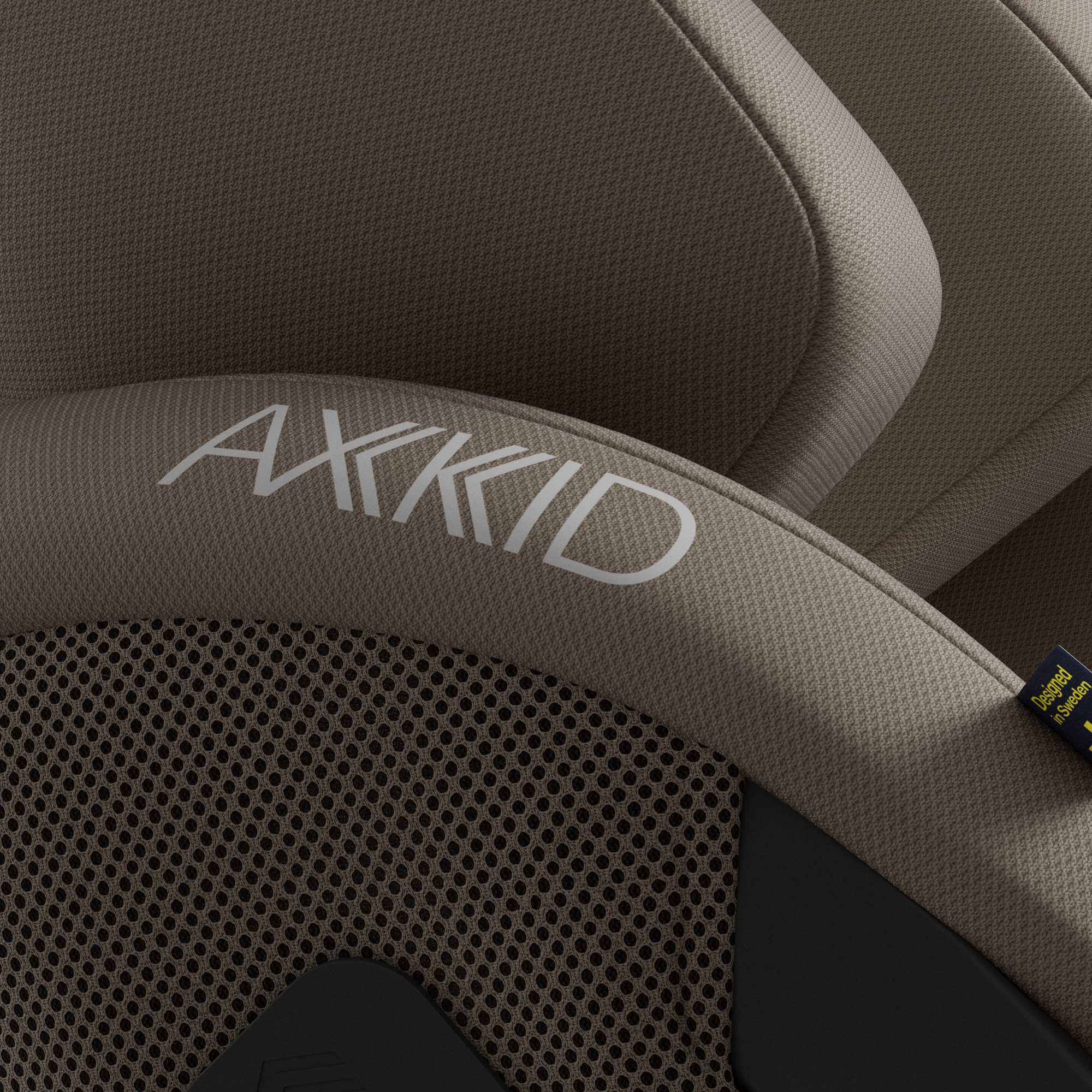 Axkid ONE 3 in Driftwood Beige, fabric detail