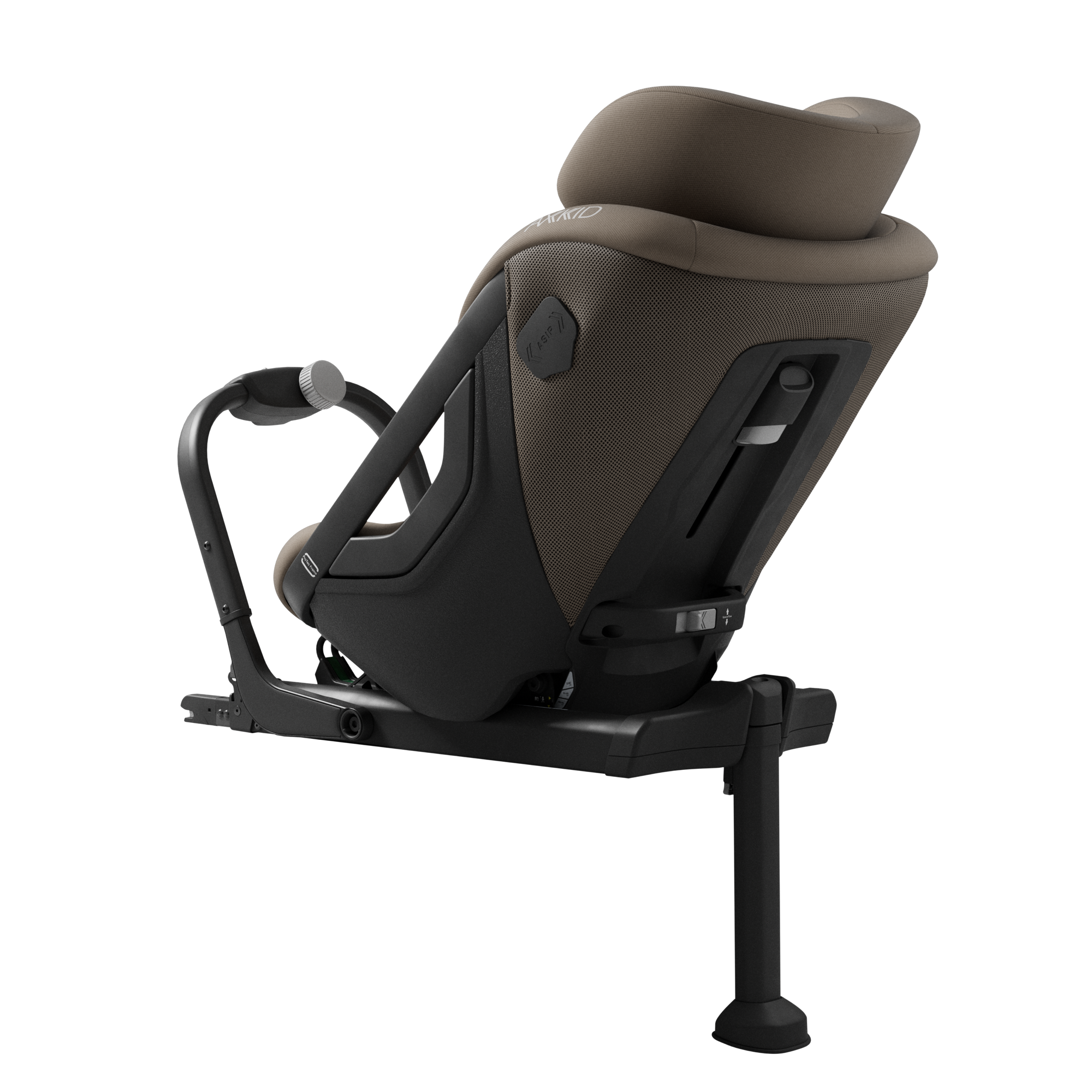 Axkid ONE 3 in Driftwood Beige, rear three-quarter view