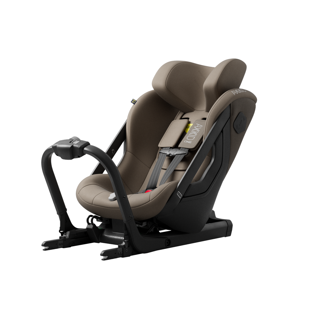 Axkid ONE 3 in Driftwood Beige, three-quarter view