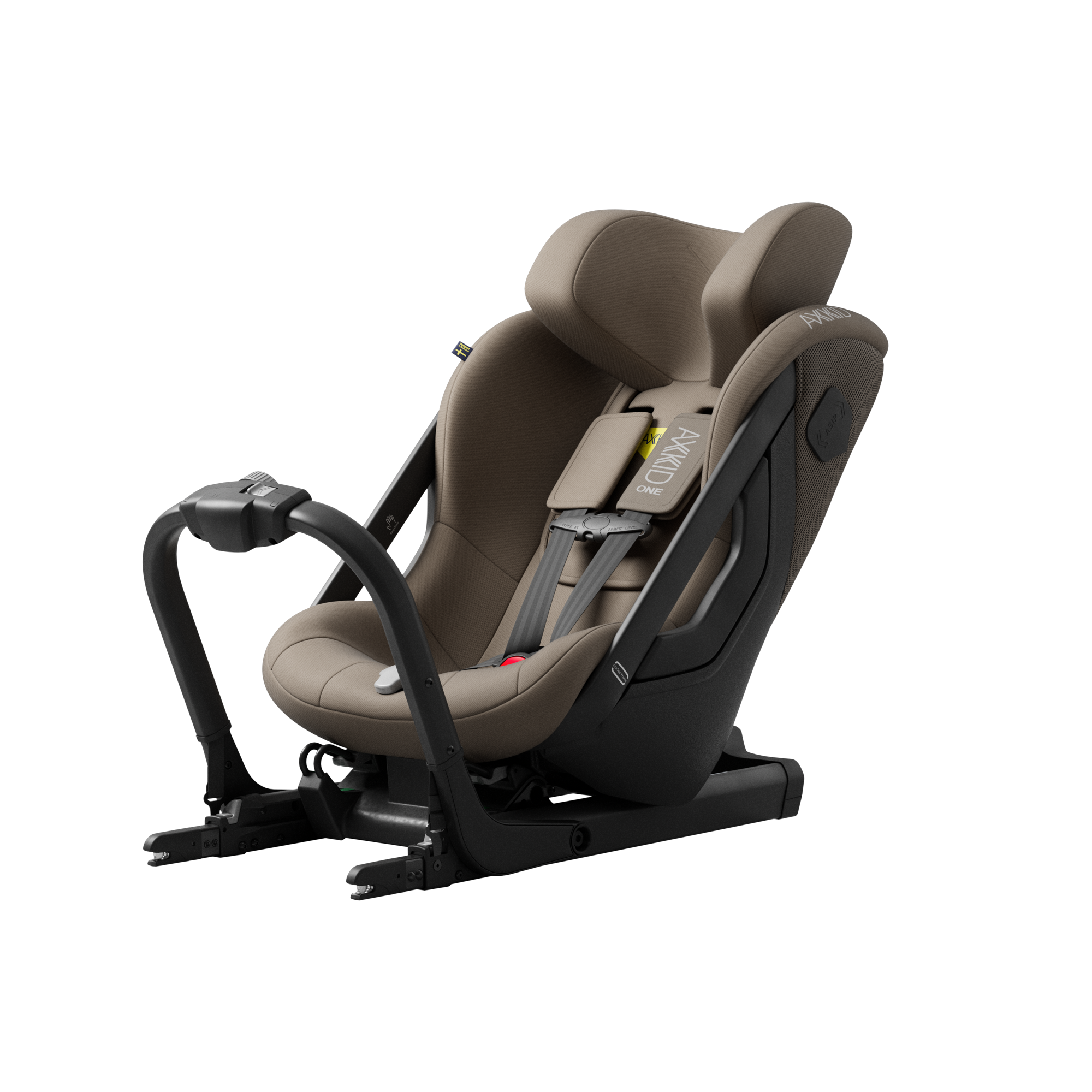 Axkid ONE 3 in Driftwood Beige, three-quarter view