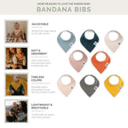 Set de 8 baberos tipo bandana Dune