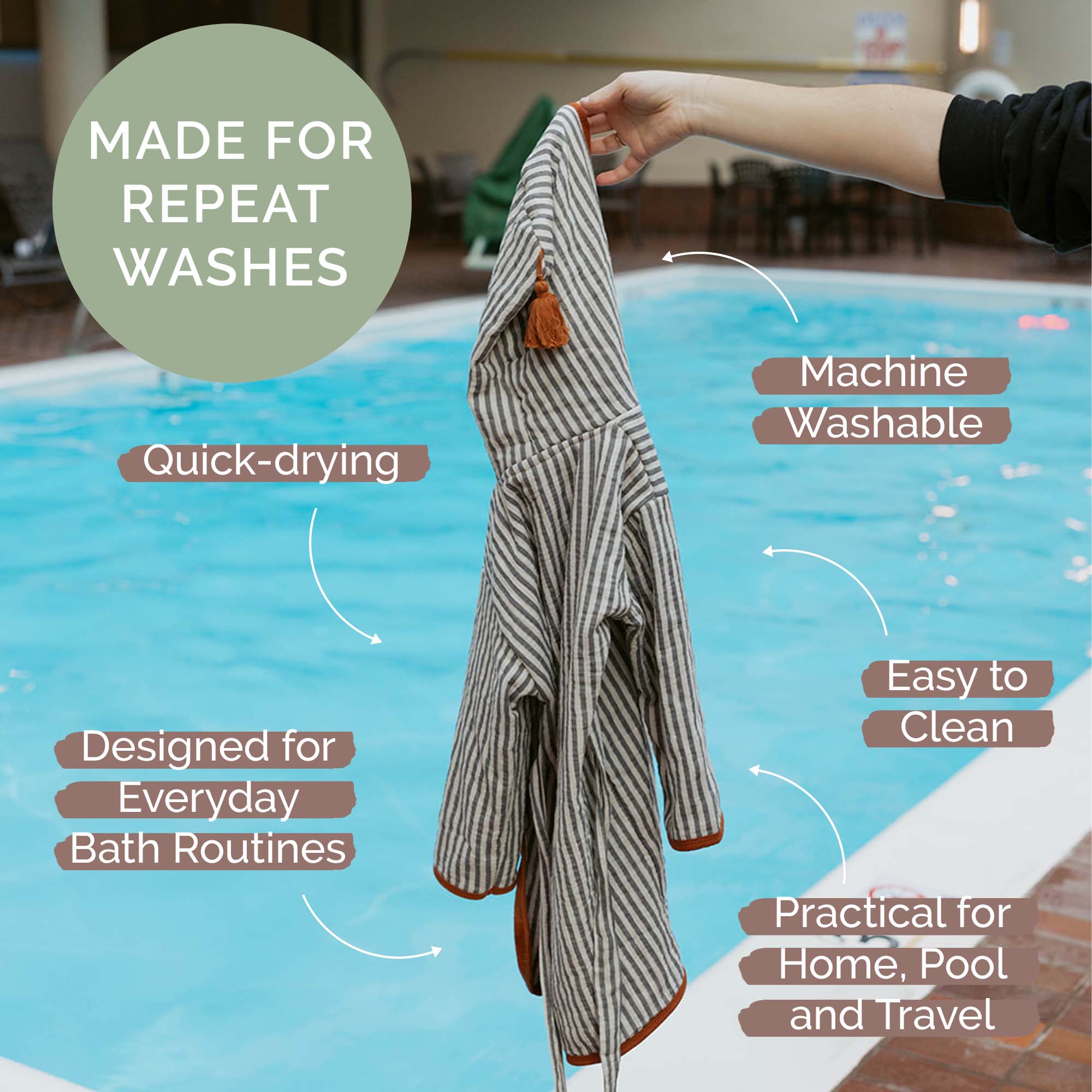 Toddler + Kids Bath Robe
