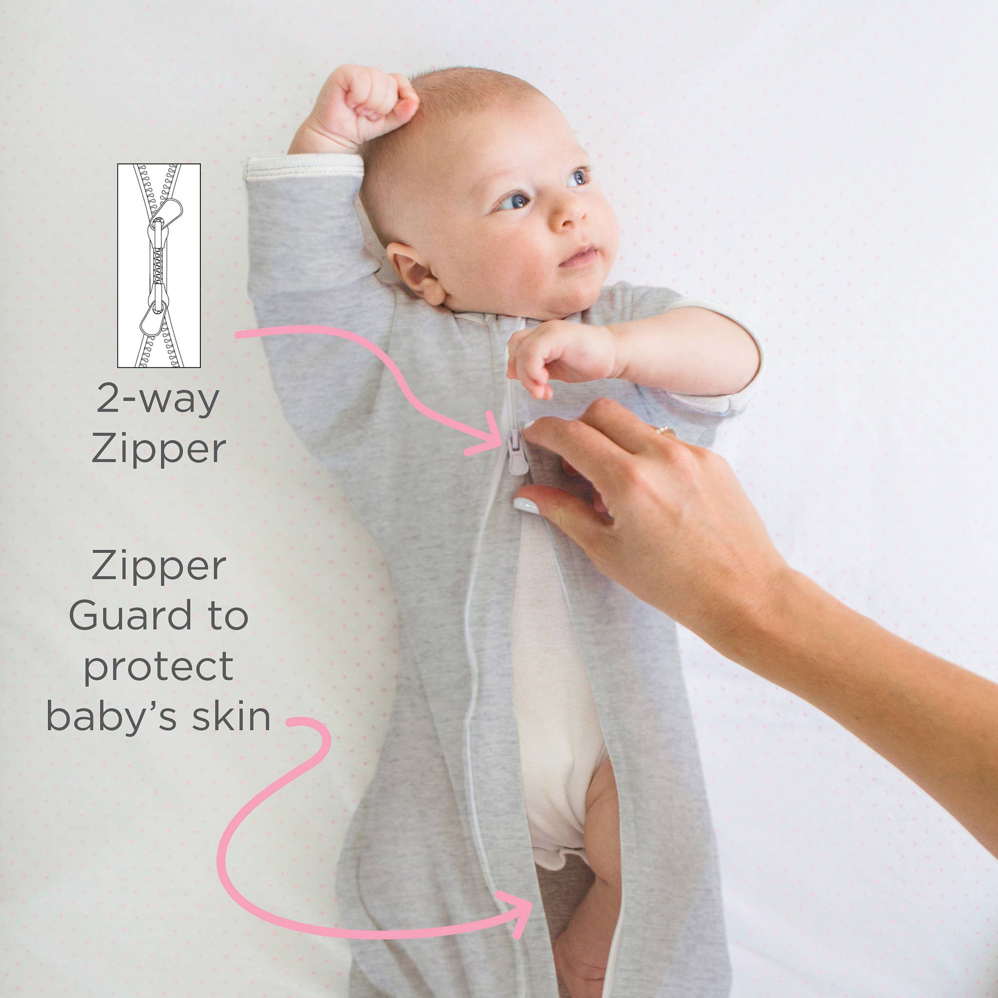 Organic Transitional Swaddle Sack, Sand Dollar