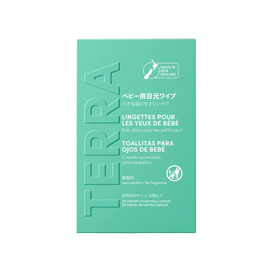Fragrance-Free Baby Eye Natural Bamboo Wipes 30 Sachets