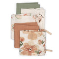 Set de 5 paños de lavado para bebé Parker (floral rosa)