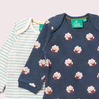 Paquete de 2 mamelucos de bebé con diseño de ovejas durmiendo
