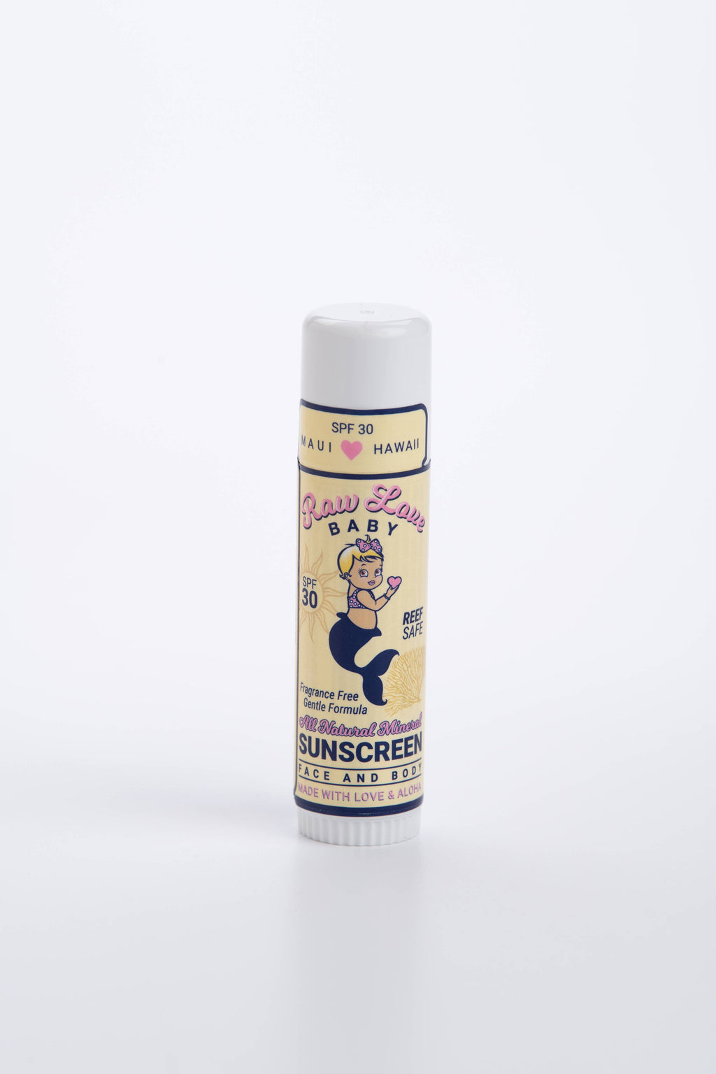 SPF 30 Baby Mineral Sunscreen Stick Reef-Safe Fragrance Free