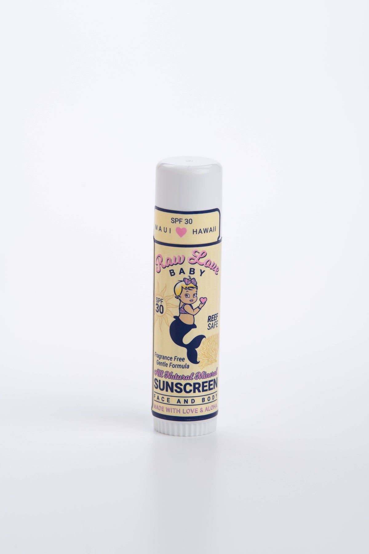 SPF 30 Baby Mineral Sunscreen Stick Reef-Safe Fragrance Free
