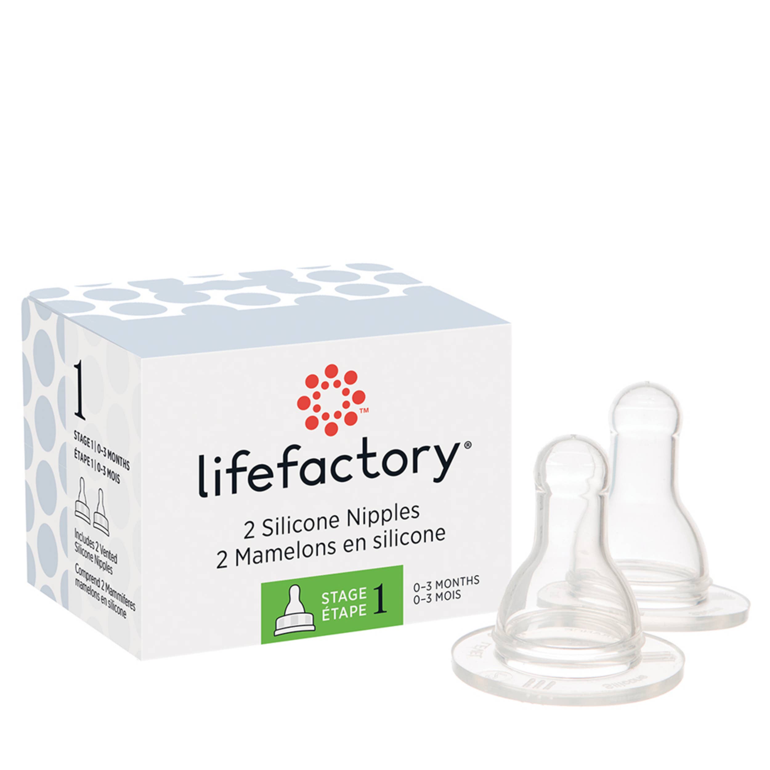 Accessory - Silicone Nipples 2pk, 4oz & 9oz Bottle