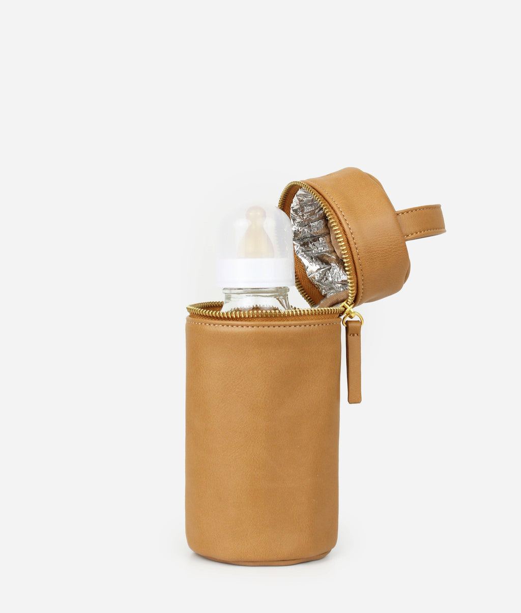La bolsa para botellas - Bolsa aislante de piel sintética para botellas