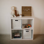 Felt Cube Storage Bin - White