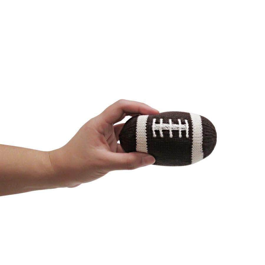 Organic Baby Toy - Football Rattle (Handmade)