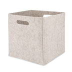 Felt Cube Storage Bin - White