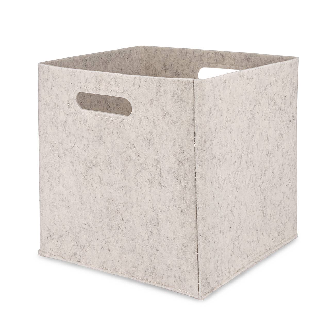 Felt Cube Storage Bin - White
