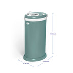 Ubbi Steel Diaper Pail — Odor-Locking Stainless Steel with Rubber Seal, Uses Any Standard Trash Bag