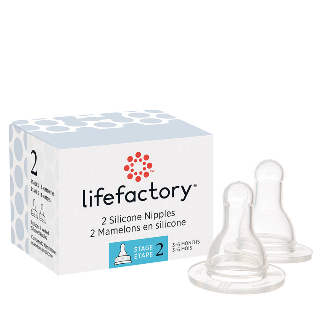 Accessory - Silicone Nipples 2pk, 4oz & 9oz Bottle