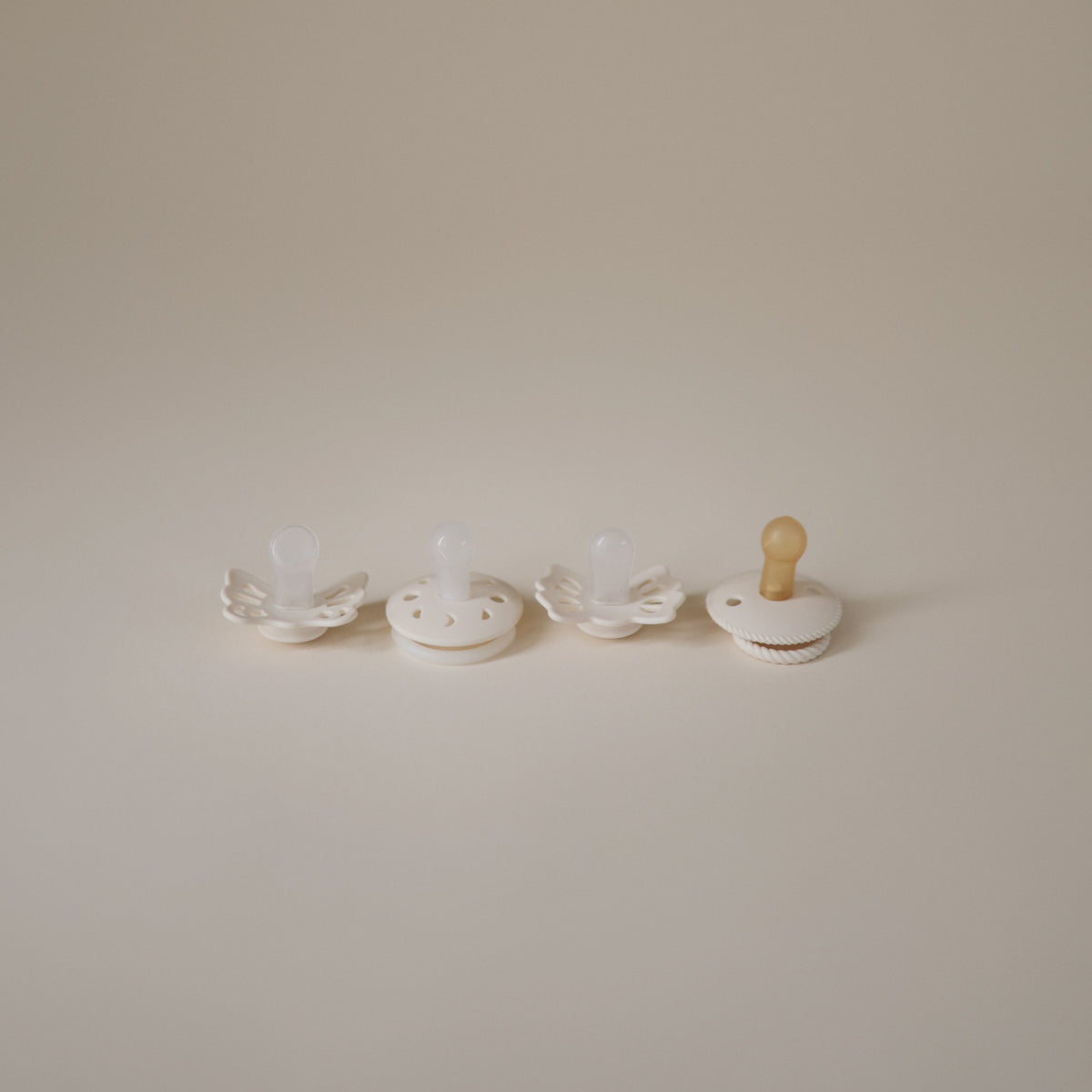 FRIGG Baby's First Pacifier Moonlight Sailing (Cream) 4-Pack - Mushie