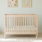 Cuna plegable portátil Maki con kit de conversión a cama para niños pequeños