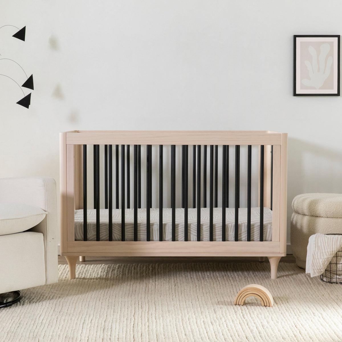 Lolly 3-in-1 Convertible Crib with Toddler Bed Conversion Kit