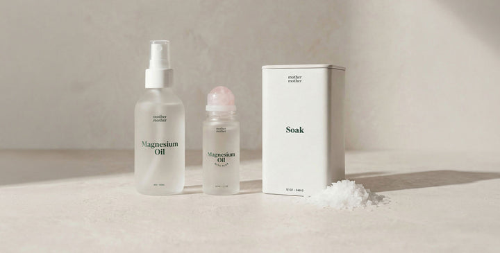 Mother Mother magnesium oil, roller and bath soak